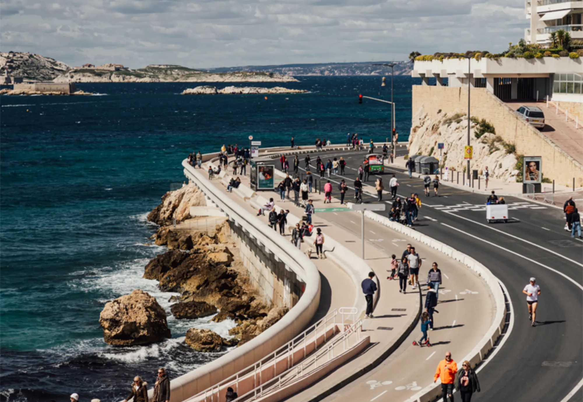 Promenade de la Corniche à Marseille