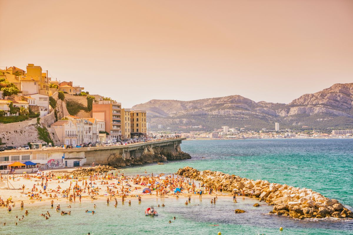 Plage de la Corniche à Marseille